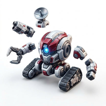 FaheBam™ 3" Mini Magnetic Robot Toy - Next-Gen Modular DIY Action Figure, Easy-Snap Magnetic Mech Toy for Kids, Screen-Free STEM Construction Toy, Collectible Fidget Desk Toy for Boys & Girls