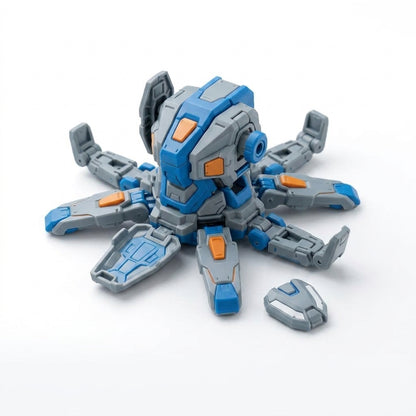 FaheBam™ ASTRA-X Modular Robot Building Toy, DIY 3D Mecha Action Figure Kit, Easy-Click Tool-Free Quick-Change Modular Blocks, STEM Educational Octopus Mecha Toy Set for Kids, Teens & Collectors